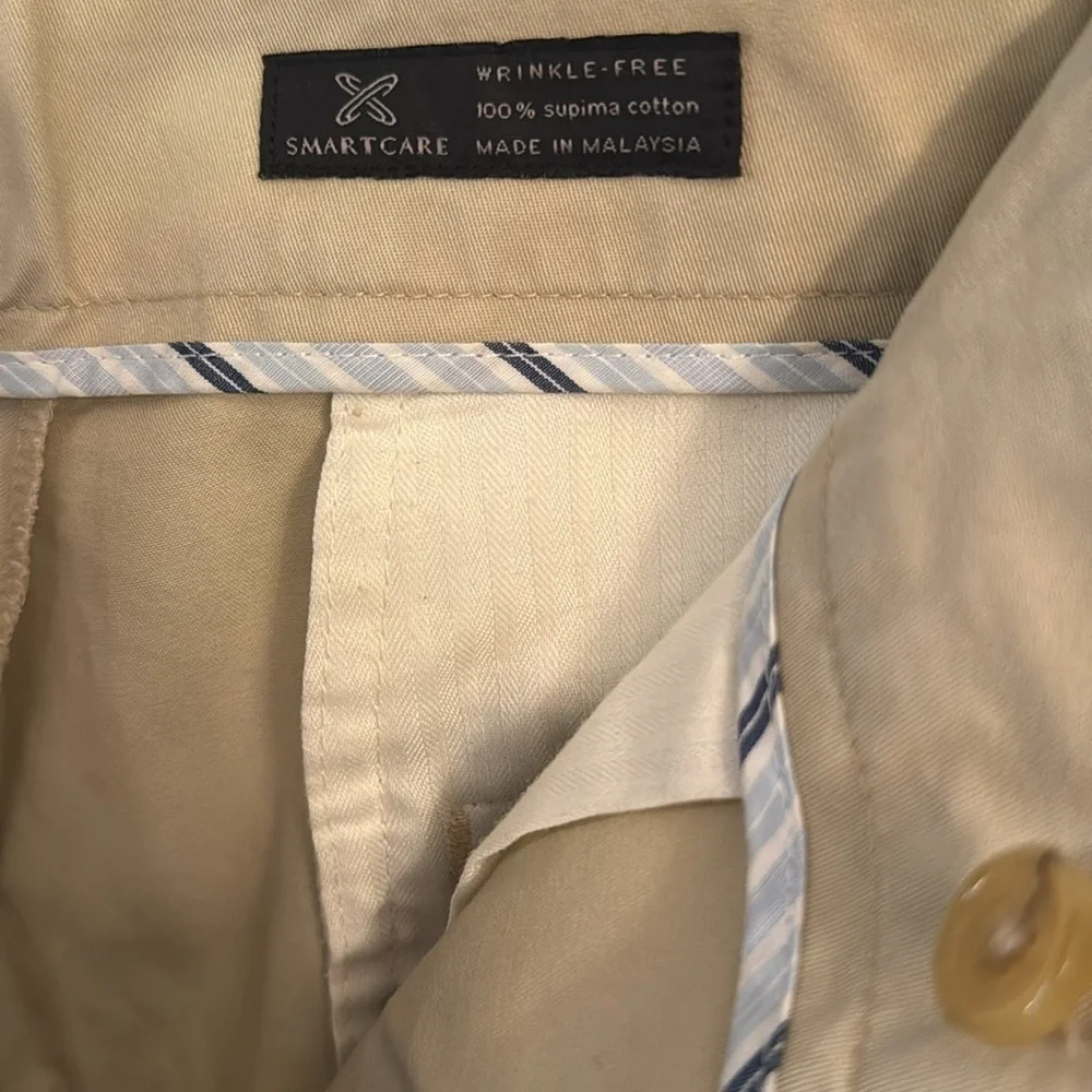 Men's Beige Chino Pants John W Nordstrom brand extremely‎ well made 100% cotton